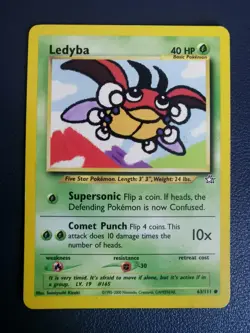 Pokemon Card Ledyba 63/111 Neo Genesis Common WOTC - Image 1