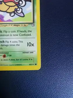 Pokemon Card Ledyba 63/111 Neo Genesis Common WOTC - Image 5