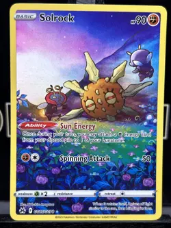 Solrock - GG15/GG70 - Pokemon Crown Zenith Galarian Gallery Holo Card NM - Image 3