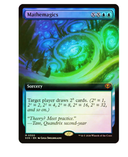 Mathemagics - Extended Art - Foil Secrets of Strixhaven MTG - Image 1