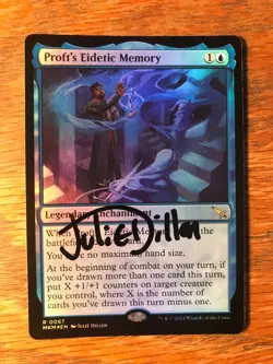 Magic the Gathering MTG foil Proft's Eidetic Memory Karlov Manor signed NM - Image 2