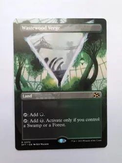MTG Wastewood Verge (DFT) Aetherdrift Borderless Regular Rare 374 - Image 1