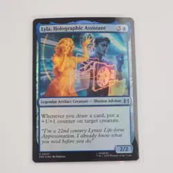 MTG Lyla, Holographic Assistant Foil Marvel's Spider-Man: Eternal-Legal 7 NM+ - Image 1