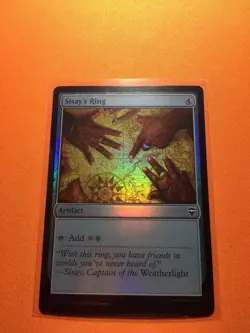 MTG Magic The Gathering Sisay’s Ring Foil CMR Artifact Mana Rock - Image 1