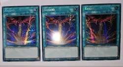 Yugioh 3x Raigeki MP24 Prismatic Secret Rare deutsch Neu - Image 1