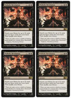 Diabolic Revelation x4 4x M13 Core Set 2013 PLAYSET Black Sorcery MTG SP - NM A2 - Image 1
