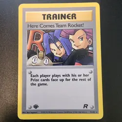 Here Comes Team Rocket! Pokemon 2000 First 1st Edition 71/82 Rare Vintage LP - Image 1