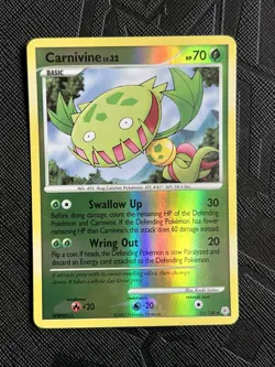 Pokemon TCG Carnivine 21/130 Diamond and Pearl Reverse Holo (English) - NM(-) - Image 3