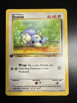 Dratini 53/82 Common 1st Edition Team Rocket Pokemon Card - Image 1