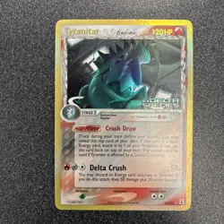 2005 Pokemon Tyranitar ex 16/113 EX Delta Species Reverse Foil Rare Stamp - Image 2