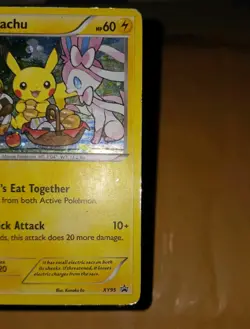 Pokemon Black Star Promo Pikachu XY95 Heavy Play - Image 2