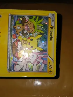 Pokemon Black Star Promo Pikachu XY95 Heavy Play - Image 3