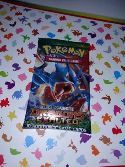 Pokemon Black & White Dragons Exalted Booster Pack Factory Sealed Gyarados Art - Image 1