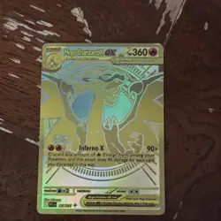 Mega Charizard X EX Full Art Holo 130/108 Evolutions Ultra Rare 2016 - Image 1