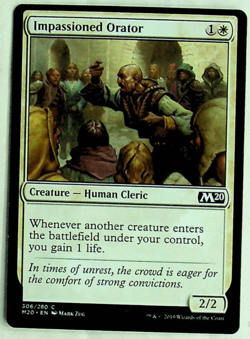 Impassioned Orator - Core Set 2020 Edition - 2019 - Magic The Gathering Card - Image 1