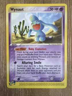 Pokemon TCG Wynaut EX Sandstorm 54/100 Regular Uncommon NM - Image 1