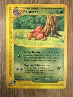 Parasect 27/147 Pokemon Eseries Aquapolis Rare Non Holo VLP - Image 1
