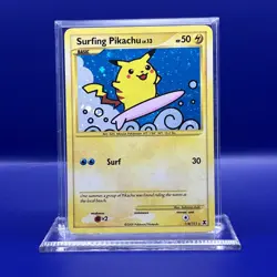 Surfing Pikachu 114/111 Secret Rare - Pokemon Rising Rivals - LP - Image 1