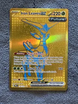 Iron Leaves ex #176: The Paradox Pokemon Strikes w/Futuristic Grace - Pack Fresh - Image 1