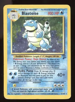 2000 Pokemon Base Set 2 Blastoise Holo Rare #2/130 - Image 1