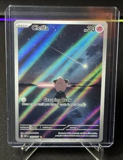 Cleffa 202/197 – 2023 Pokemon - SV Obsidian Flames - Illustration Rare - LP - Image 1