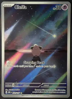 Cleffa 202/197 – 2023 Pokemon - SV Obsidian Flames - Illustration Rare - LP - Image 2