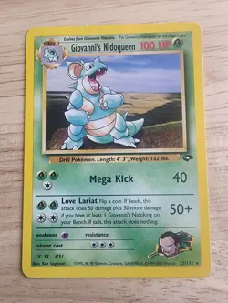 GIOVANNI'S NIDOQUEEN 23/132 RARE GYM CHALLENGE POKEMON UNLIMITED LP - Image 1
