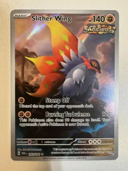 Pokemon TCG | Slither Wing | Full Art | NM Condition | 203/182 Paradox Rift - Image 1