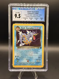 1999 Prerelease Team Rocket Dark Gyarados Unlimited CGC 10 W/Subgrades - Image 1