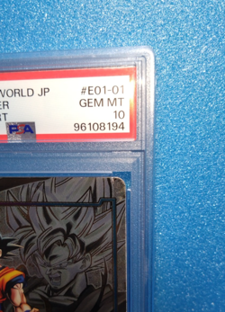 PSA10 Son Goku E01-01 Energy Marker Fusion World 2024 Dragon Ball Card Japanese - Image 4