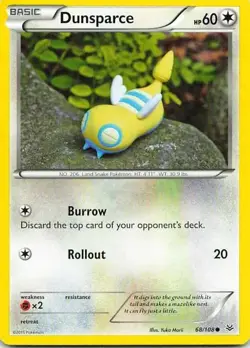 Dunsparce 68/108 Roaring Skies Common NM Pokemon TCG - Image 1