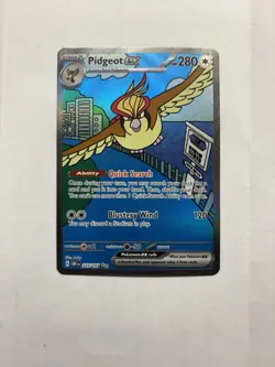 Pidgeot ex - 225/197 SV03: Obsidian Flames Holo NM Pokemon - Image 1