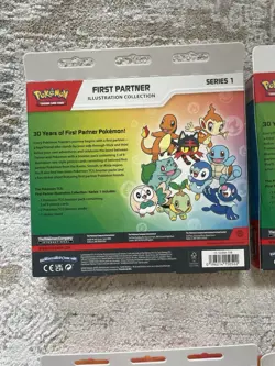 Pokemon TCG First Partner Illustration Collection Box Lot Of 4 Factory Sealed - Image 3