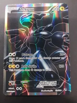 Zekrom (114 Full Art) 114/114 Black & White Holo Vlp/nm 2011 Pokemon protected - Image 1