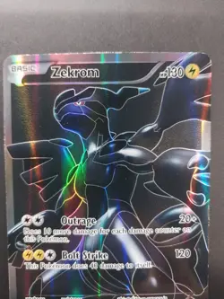 Zekrom (114 Full Art) 114/114 Black & White Holo Vlp/nm 2011 Pokemon protected - Image 2