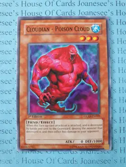 GLAS-EN009 Cloudian - Poison Cloud Yu-Gi-Oh Card 1st Edition - Image 1