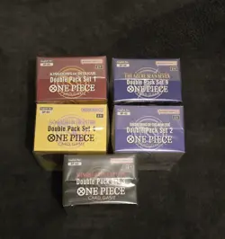 One Piece TCG: double pack bundle DP01, DP02,DP03,DP04, DP09, SEALED - Image 2
