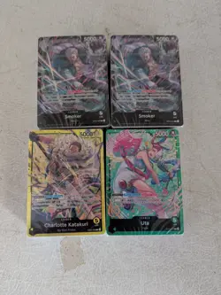 One Piece Starter Deck Bricks Lot Charlotte Katakuri , Uta And Smoker 4 Bricks - Image 1