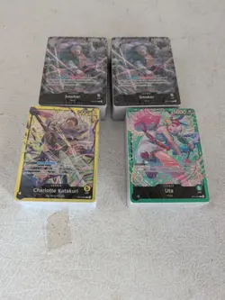 One Piece Starter Deck Bricks Lot Charlotte Katakuri , Uta And Smoker 4 Bricks - Image 2
