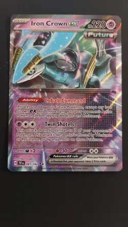 Iron Crown ex - 081/162 - SV05: Temporal Forces NM Pokemon Card - Image 2