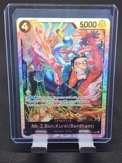 Mr.2.Bon.Kurei (Bentham) (SR) OP14-091 One Piece TCG The Azure Sea's Seven - Image 1