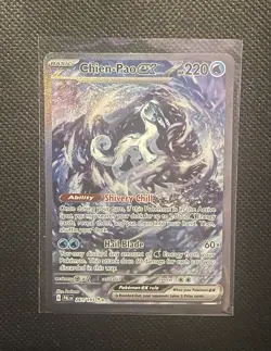 Pokemon TCG Chien-Pao EX Holo Rare Card 261/193 Sv02: Paldea Evolved - Image 1
