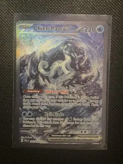 Pokemon TCG Chien-Pao EX Holo Rare Card 261/193 Sv02: Paldea Evolved - Image 2