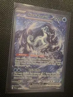 Pokemon TCG Chien-Pao EX Holo Rare Card 261/193 Sv02: Paldea Evolved - Image 3