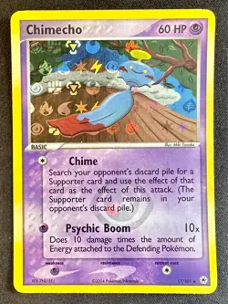 Chimecho 17/101 2004 EX Hidden Legends Pokemon Card TCG Reverse Holo Rare Lp/Vlp - Image 1