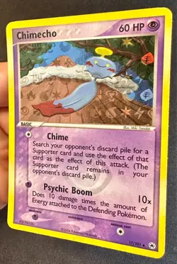 Chimecho 17/101 2004 EX Hidden Legends Pokemon Card TCG Reverse Holo Rare Lp/Vlp - Image 2