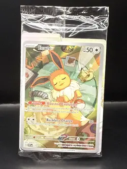 Pokemon TCG Eevee - 173 SVP Prismatic Evolutions ETB Promo Card Pack Sealed - Image 2