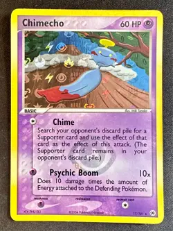 Chimecho 17/101 2004 EX Hidden Legends Pokemon Card TCG Reverse Holo Rare - Mp - Image 1