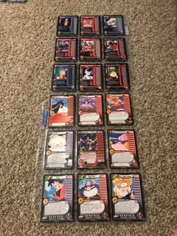 Dragon Ball Z CCG Score- 18 Card Personality Lot- Goku, Buu, Frieza - Image 1