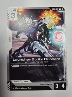 Launcher Strike Gundam - Gundam Card Game #GD01-072 - NM / Mint Uncommon Single - Image 1